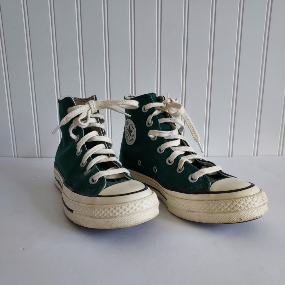 Converse Chuck 70 High Top Sneakers Forest Green Canvas M 3.5 W‎ 5.5